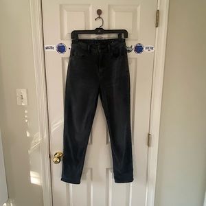 American eagle dark gray high waisted mom jeans